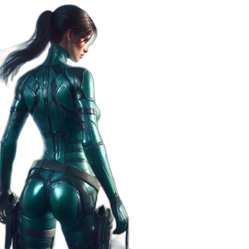 robot, concept art, cyberpunk, 3d render transparent PNG cut-out