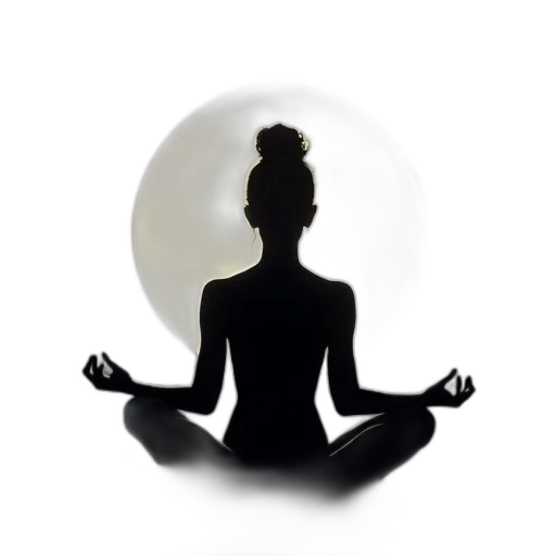 staff, photorealistic, silhouette, woman transparent PNG cut-out