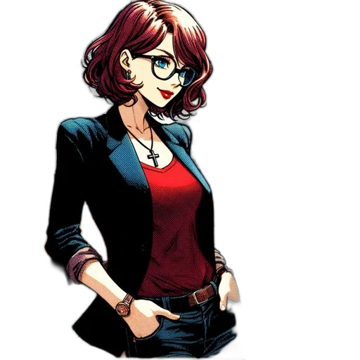 staff, jacket, jewelry, dress transparent PNG cut-out