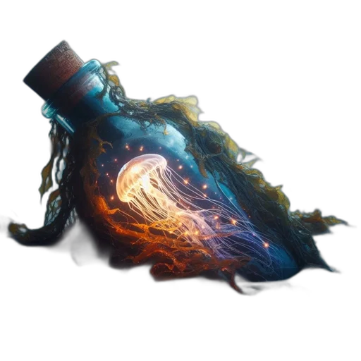 bottle, staff, hat, hair transparent PNG cut-out