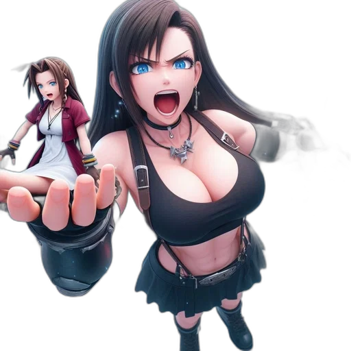 concept art, 3d render, anime, comic book art transparent PNG cut-out