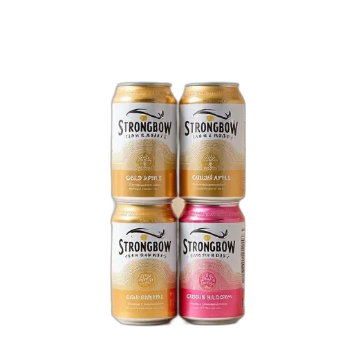 golden, pack, strongbow, cider transparent PNG cut-out