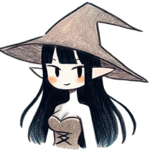 hat, staff, mask, dragon transparent PNG cut-out