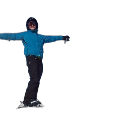 jacket, staff, 3d render, snow transparent PNG cut-out