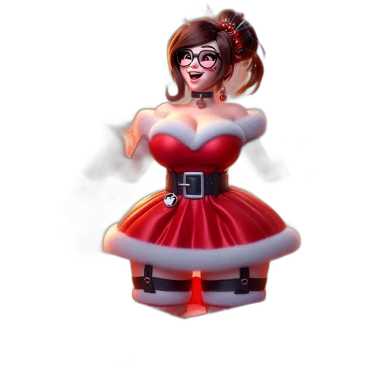 dress, robot, 3d render, concept art transparent PNG cut-out