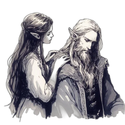 hair, dragon, fantasy art, concept art transparent PNG cut-out