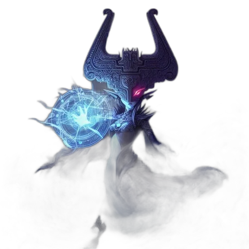 dragon, staff, mask, sword transparent PNG cut-out
