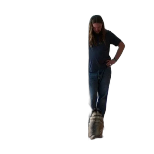 shoes, hat, staff, hair transparent PNG cut-out