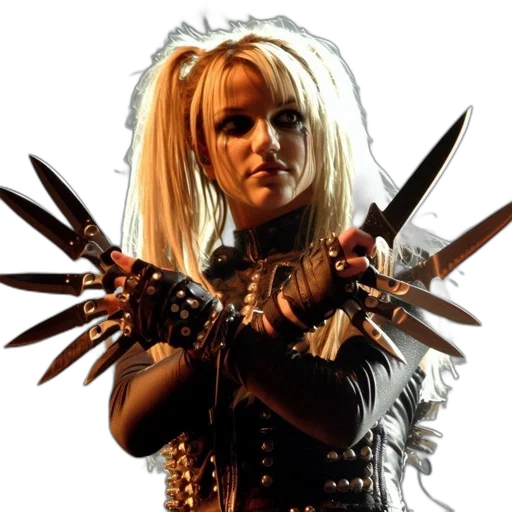 weapon, staff, sword, hair transparent PNG cut-out