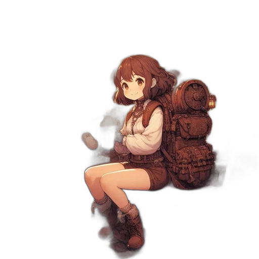 creature, robot, staff, dress transparent PNG cut-out