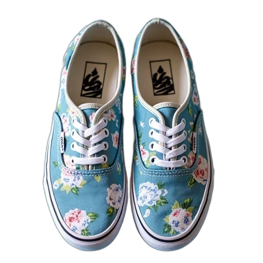 shoes, pastel, blue, vans transparent PNG cut-out
