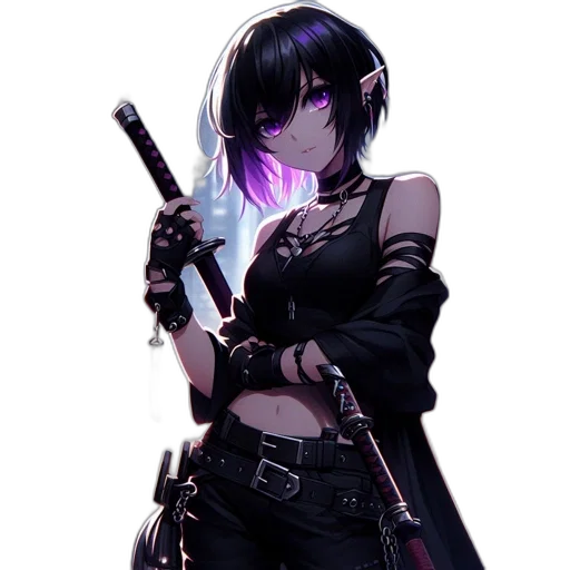 weapon, staff, sword, cyberpunk transparent PNG cut-out