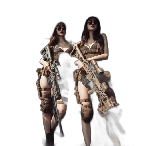 weapon, robot, dress, concept art transparent PNG cut-out