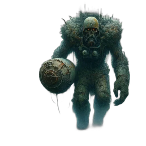 creature, mask, robot, weapon transparent PNG cut-out