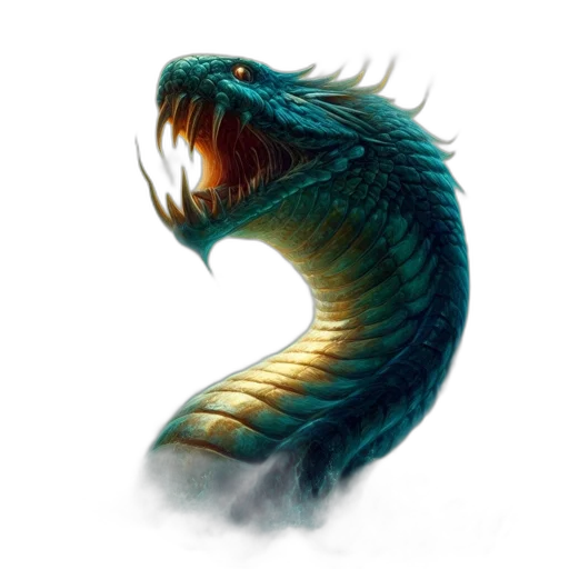 dragon, creature, animal, staff transparent PNG cut-out