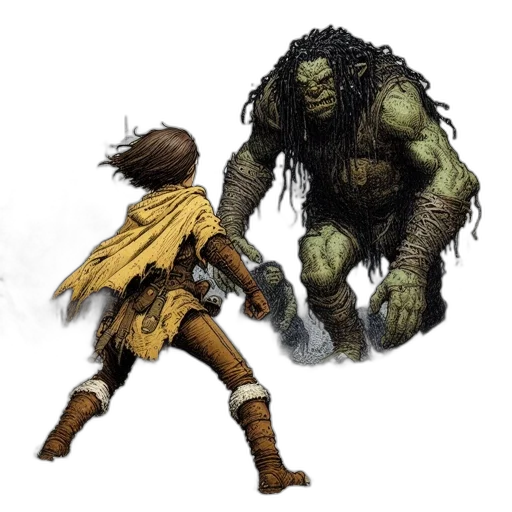 creature, concept art, fantasy art, comic book art transparent PNG cut-out