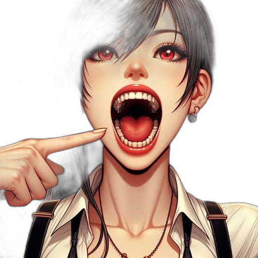 face, staff, creature, anime transparent PNG cut-out
