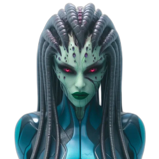 creature, mask, face, hair transparent PNG cut-out
