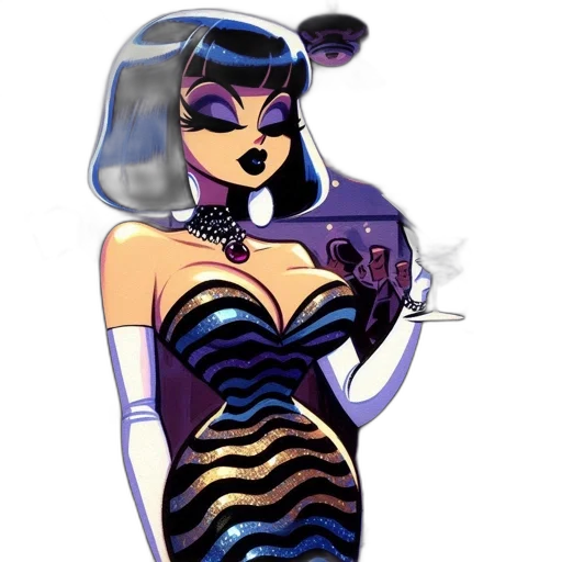 dress, jewelry, cartoon, concept art transparent PNG cut-out