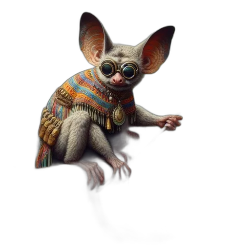 animal, creature, staff, jacket transparent PNG cut-out