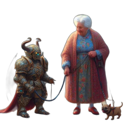 dragon, creature, staff, animal transparent PNG cut-out