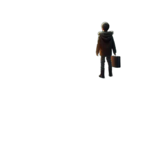 staff, robot, jacket, creature transparent PNG cut-out