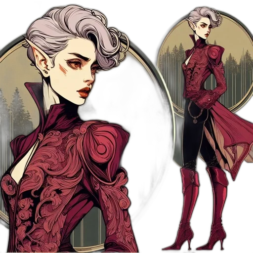 concept art, fantasy art, comic book art, pixel art transparent PNG cut-out