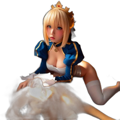 dress, dragon, weapon, staff transparent PNG cut-out