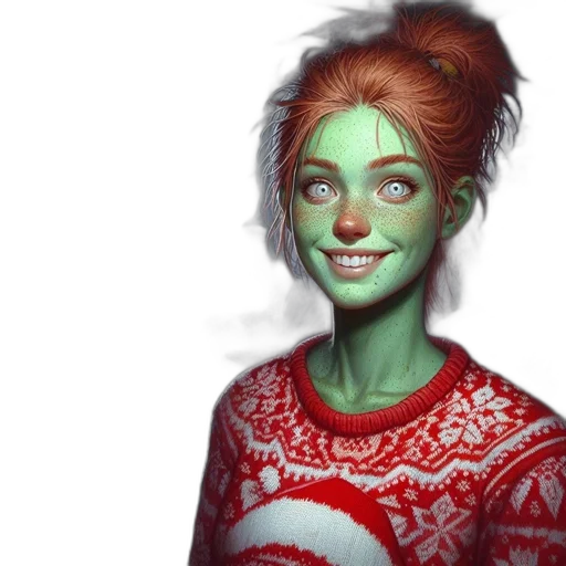 face, fantasy art, concept art, comic book art transparent PNG cut-out