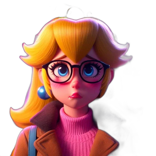 face, staff, jacket, 3d render transparent PNG cut-out