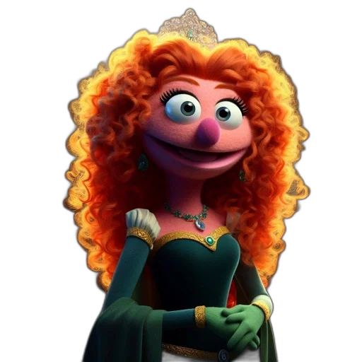 crown, dress, staff, face transparent PNG cut-out
