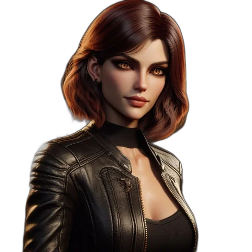jacket, face, concept art, comic book art transparent PNG cut-out