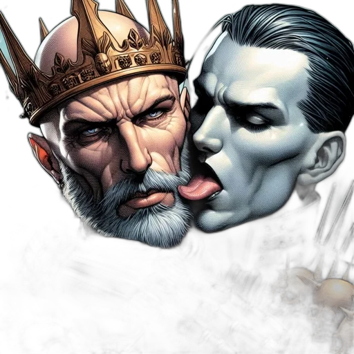 crown, mask, comic book art, concept art transparent PNG cut-out