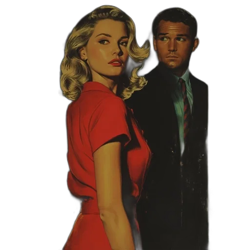 dress, jacket, comic book art, oil painting transparent PNG cut-out