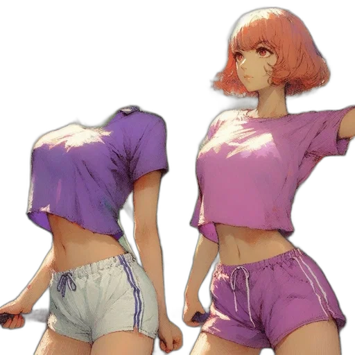 jacket, dress, vaporwave, concept art transparent PNG cut-out