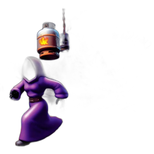 robot, weapon, staff, bottle transparent PNG cut-out