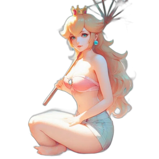 crown, staff, dress, weapon transparent PNG cut-out