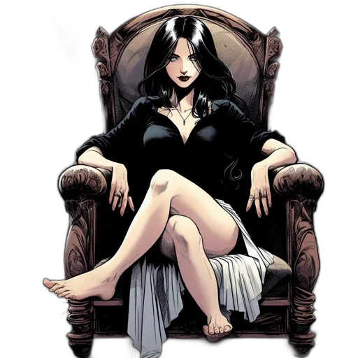 comic book art, concept art, fantasy art, cartoon transparent PNG cut-out