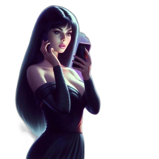 dress, face, concept art, fantasy art transparent PNG cut-out
