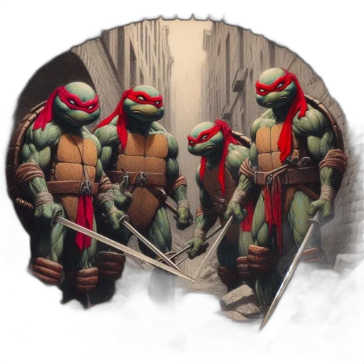concept art, comic book art, fantasy art, 3d render transparent PNG cut-out