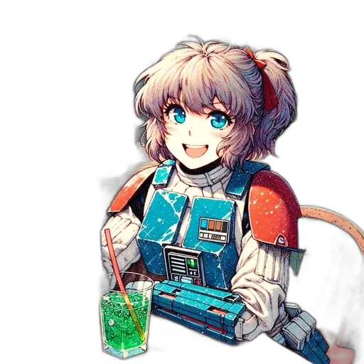 robot, jacket, food, staff transparent PNG cut-out