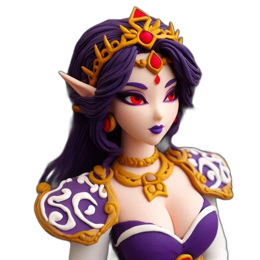 crown, jewelry, staff, fantasy art transparent PNG cut-out