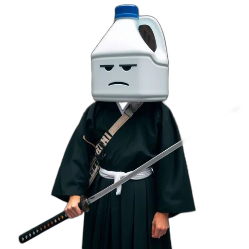 robot, staff, mask, sword transparent PNG cut-out