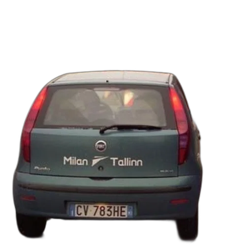 car, 3d render, green, milan transparent PNG cut-out