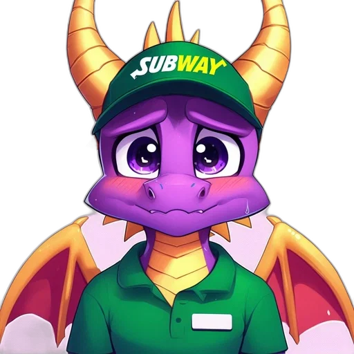 dragon, staff, hat, animal transparent PNG cut-out