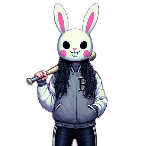 staff, jacket, animal, weapon transparent PNG cut-out