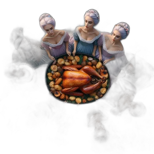 food, 3d render, concept art, photorealistic transparent PNG cut-out