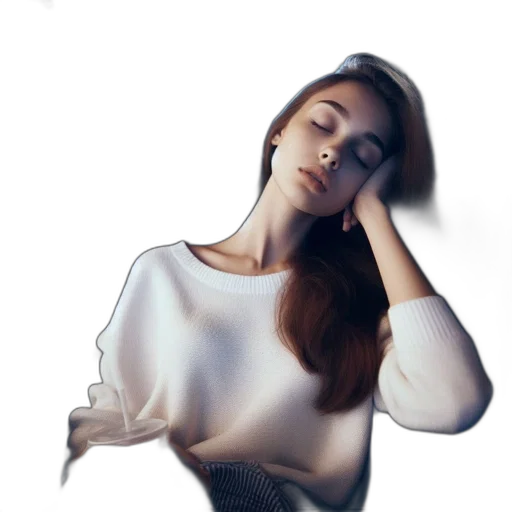 dress, face, jewelry, jacket transparent PNG cut-out