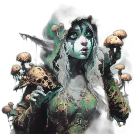fantasy art, concept art, comic book art, photorealistic transparent PNG cut-out
