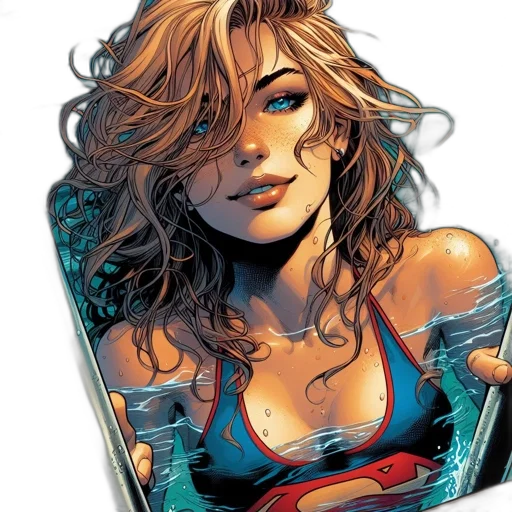 comic book art, concept art, cartoon, photorealistic transparent PNG cut-out